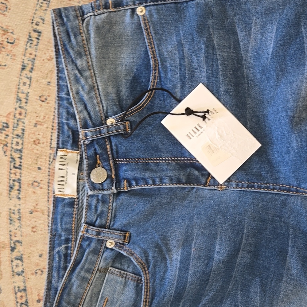 Blank Paige Denim Collection Classic Stretch Skinny Blue Jean 5 Pocket Small NEW - Picture 2 of 8